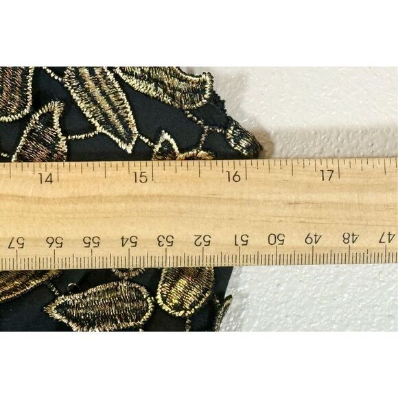 NWT Bardot Gold Leaf Halter Lace Sheath Night Out Holiday Cocktail Dress Women 6 - Picture 14 of 14